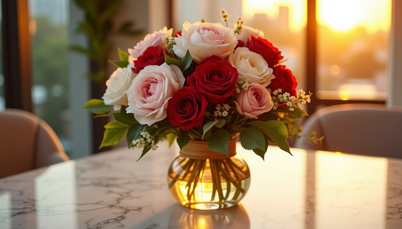 Luxury anniversary bouquet by Upscale & Posh — Dubai flower delivery