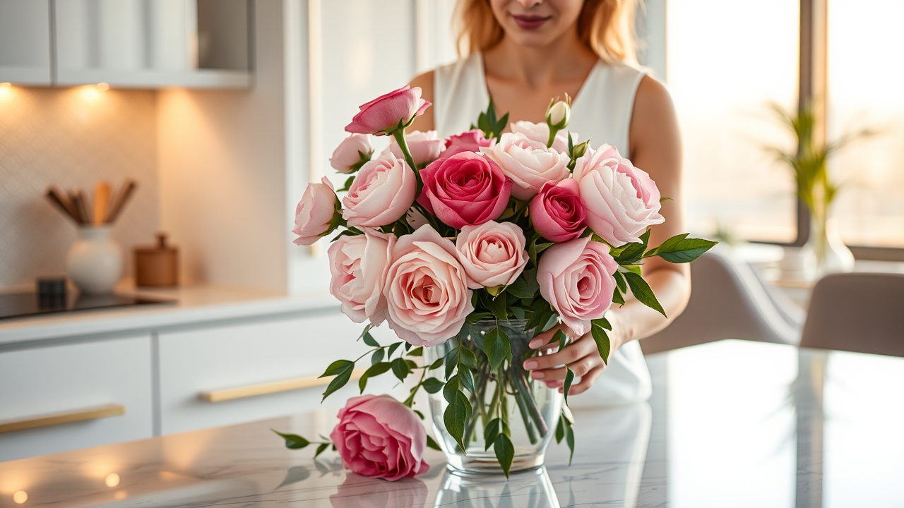How to keep cut flowers fresh in Dubai - luxury bouquet in vase