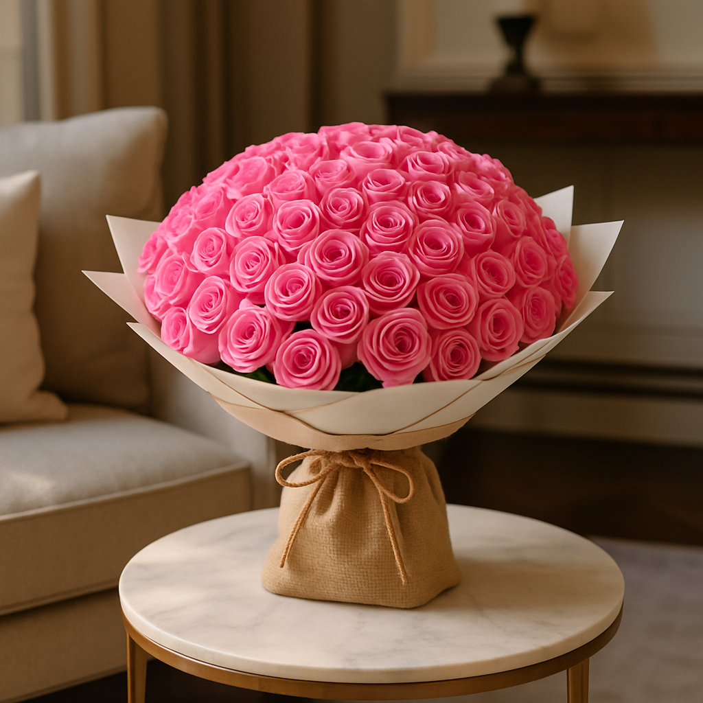 101 Luxury Pink Roses