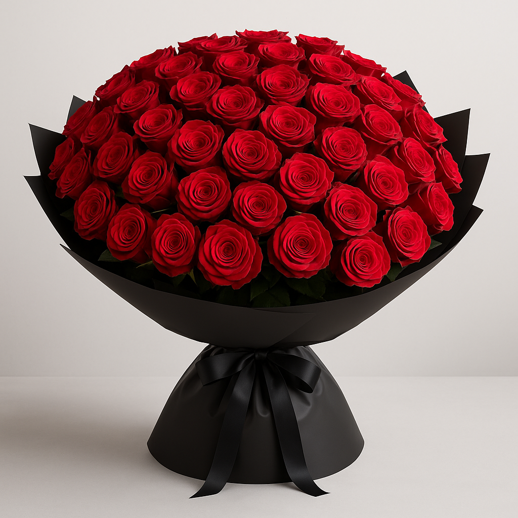 30 Stems Garden Roses Hand Tied Bouquet #Size_Grand