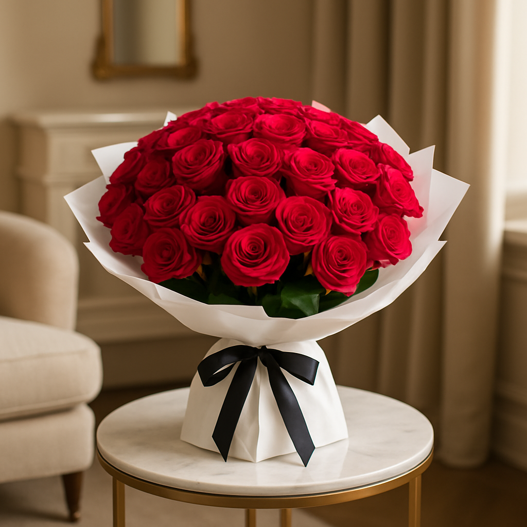 50 Premium Red Roses