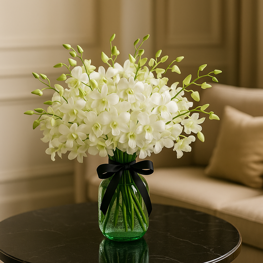 Fantasy – Romantic Orchids Vase Arrangement