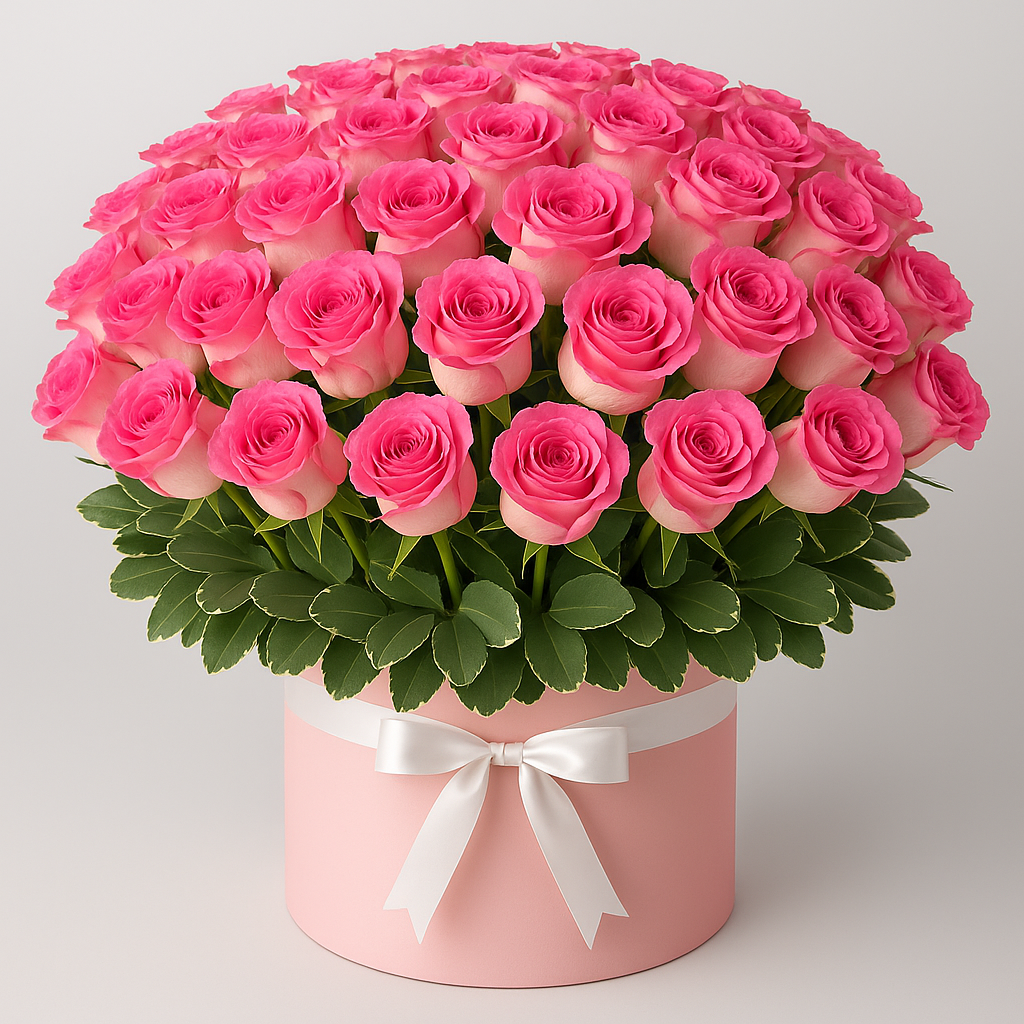 Farnham – Romantic Roses Bouquet Box #Size_Grand