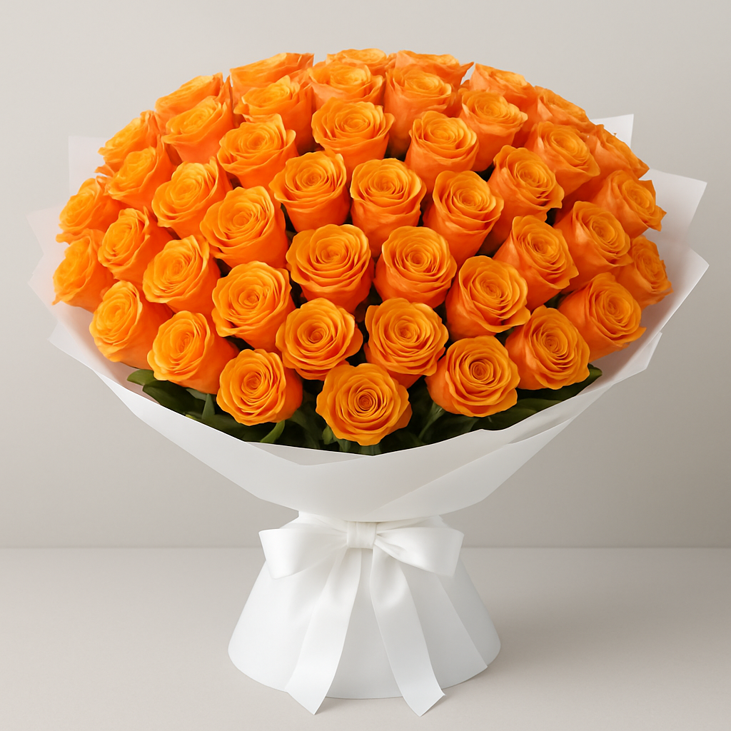 Luxury Coral Peach Roses #How many roses?_40 Roses