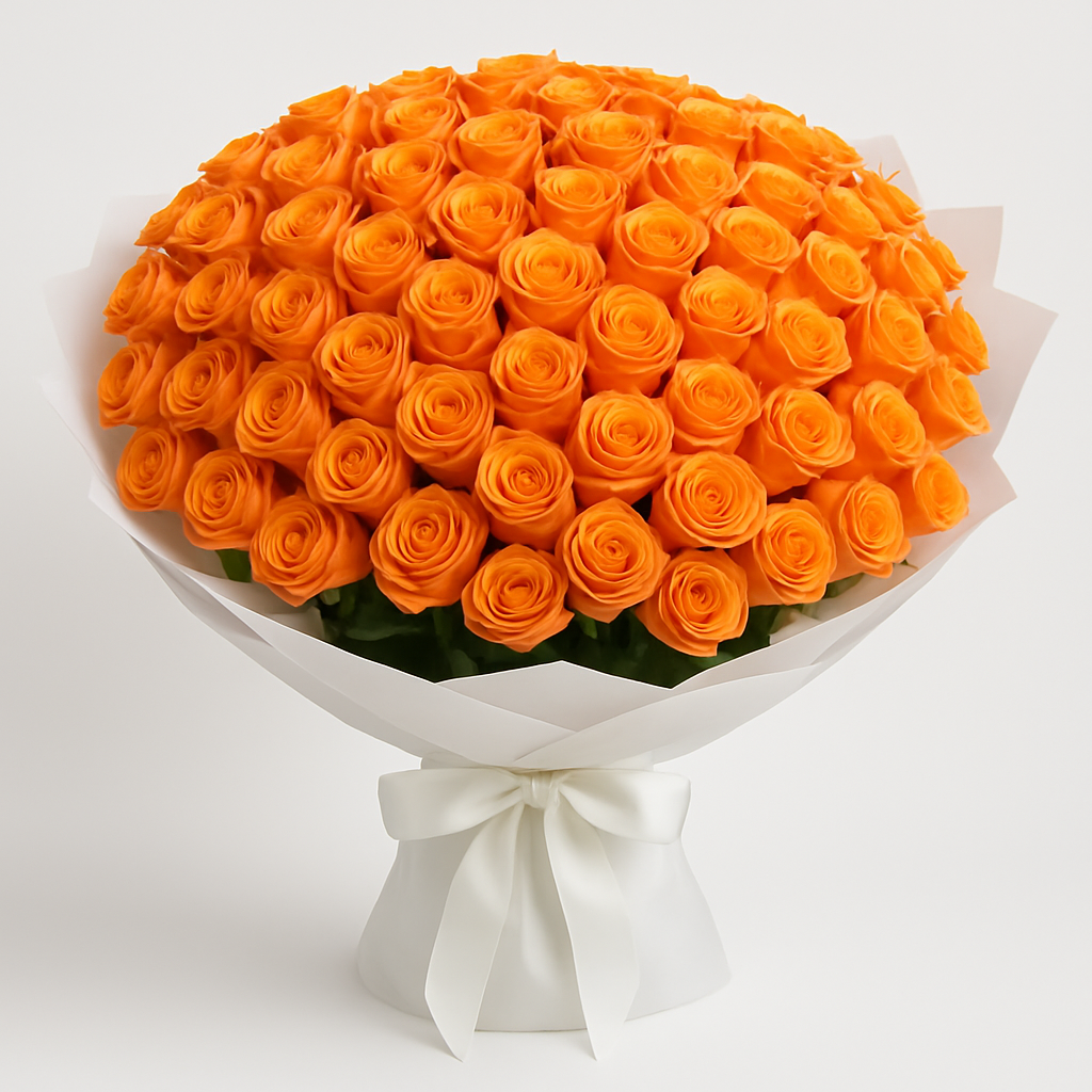 Luxury Coral Peach Roses #How many roses?_60 Roses