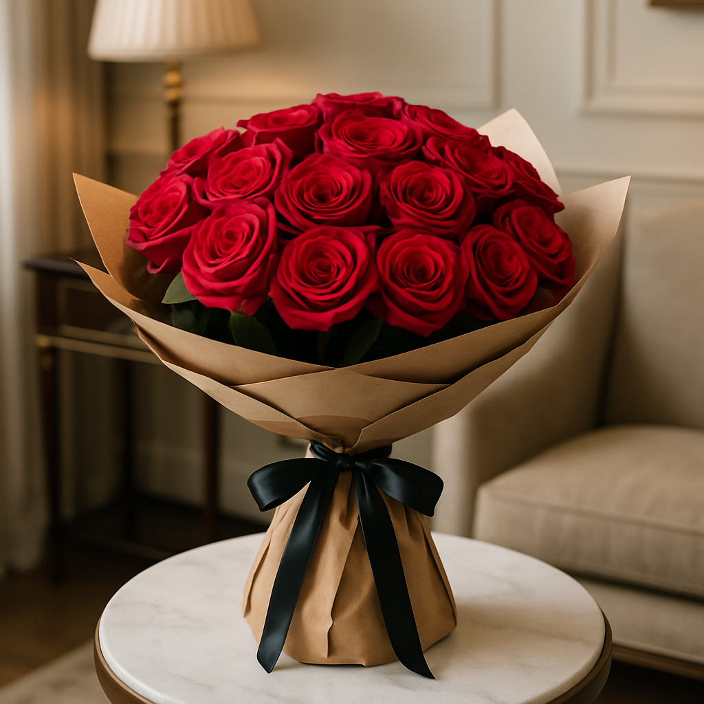 Luxury Red Roses – Birthday Roses Bouquet