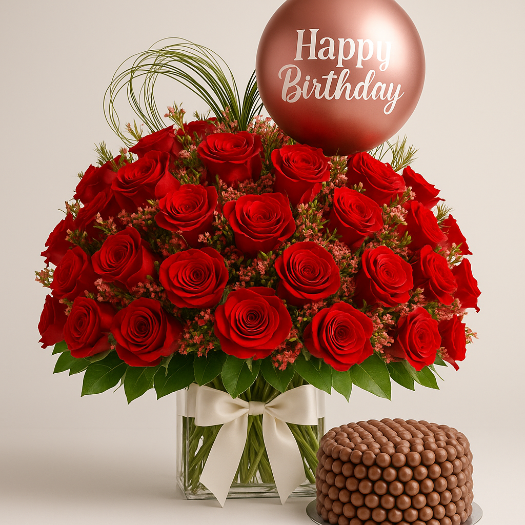Malt & Majesty Bundle – Birthday Roses Gift Set #Size_Grand