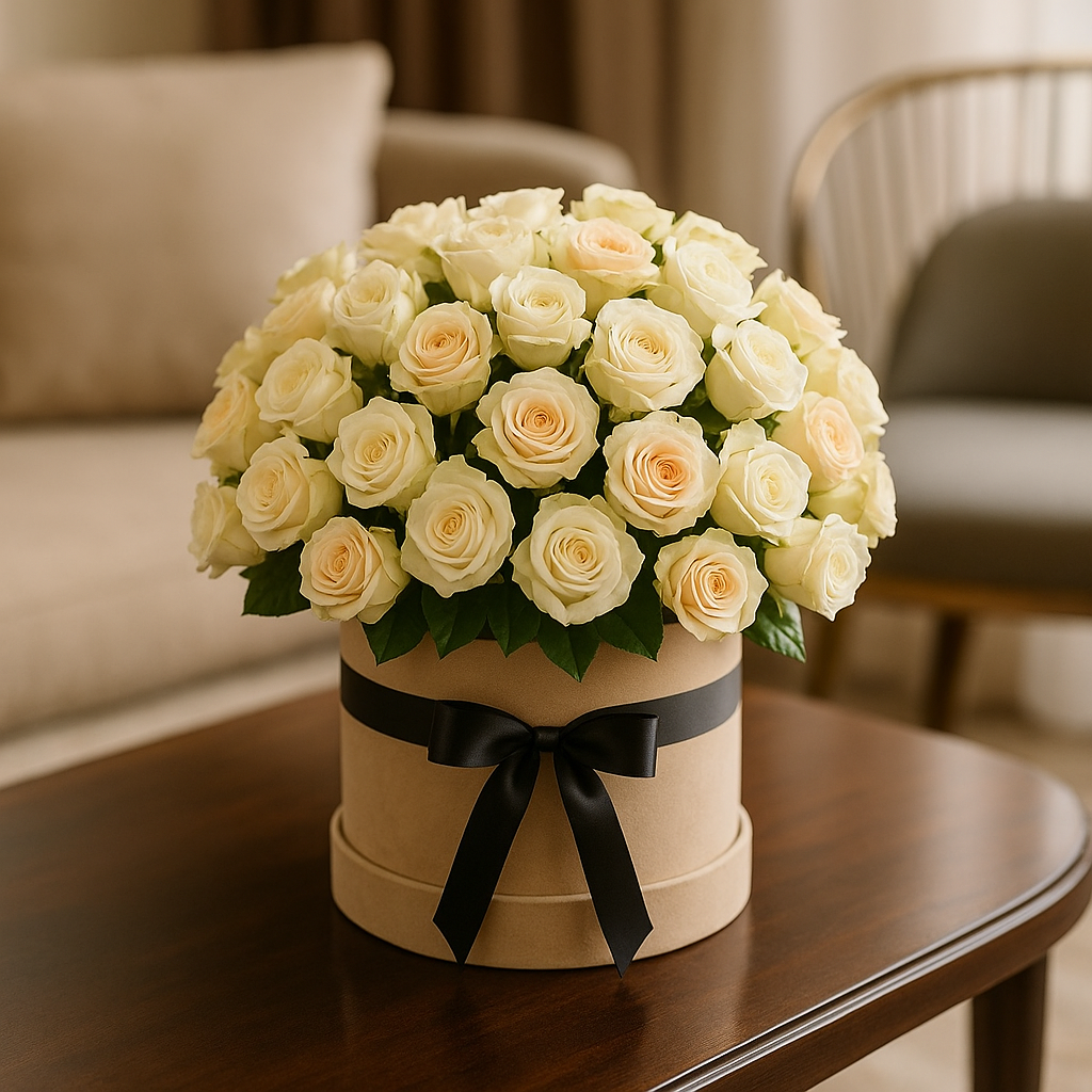 Penryn – Romantic Spray Roses And Roses Bouquet Box