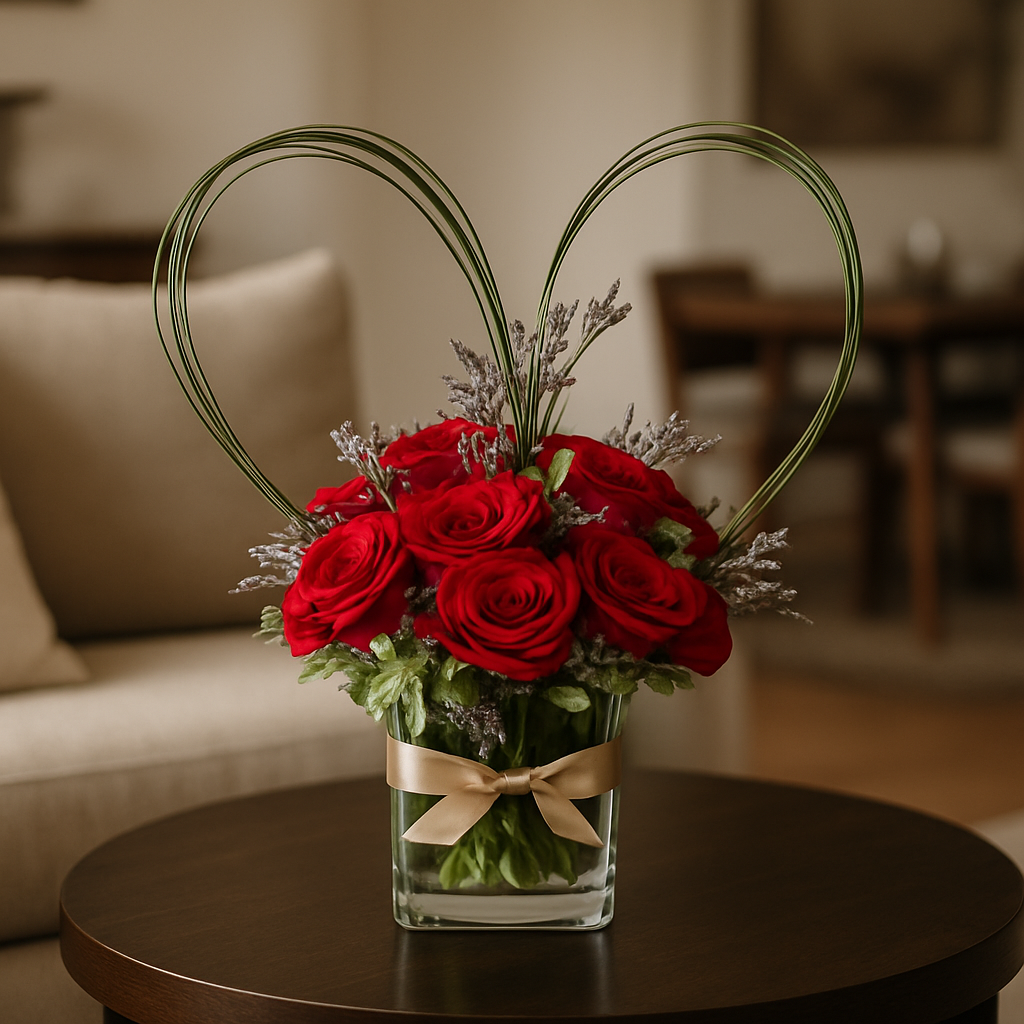 Power of Love – Birthday Roses Vase Arrangement