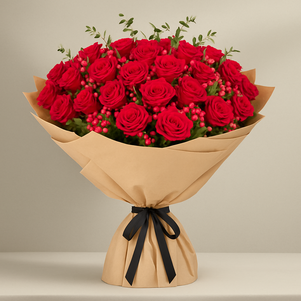 Secret Garden Bouquet – Birthday Roses Bouquet #Size_Grand