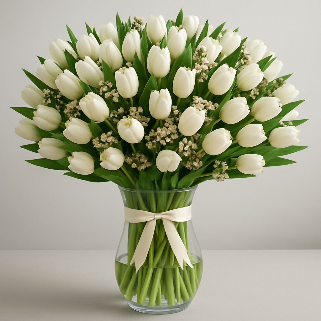 Serenity – Signature Fresh Seasonal Flowers Vase Arrangement #Size_Grand