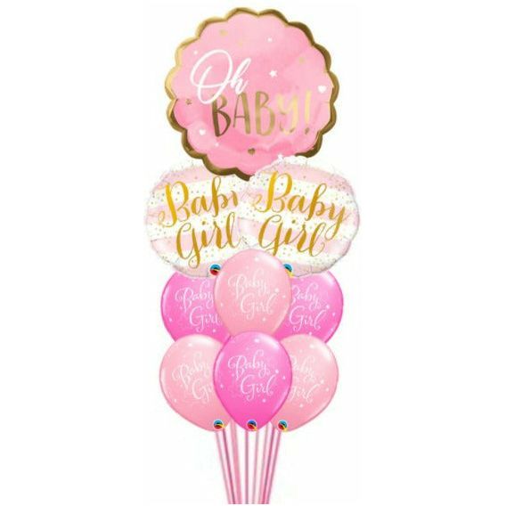 Oh Baby Girl Pink Ballloons