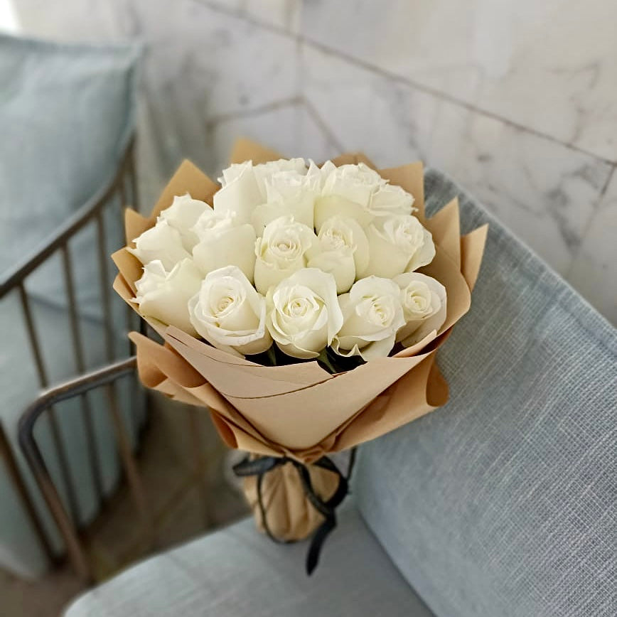 Luxury White Roses