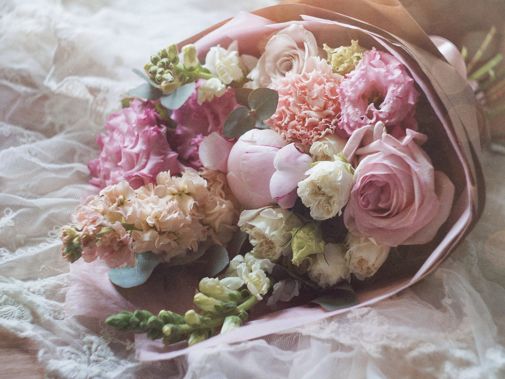 Bouquet filled with pink flowers
