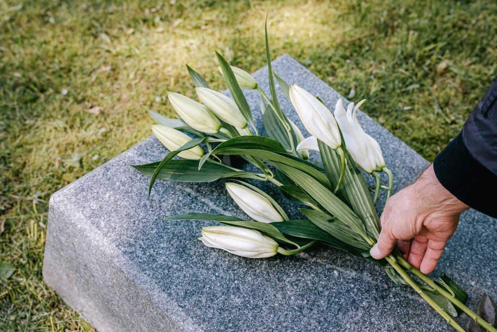 giving flowers for the dead