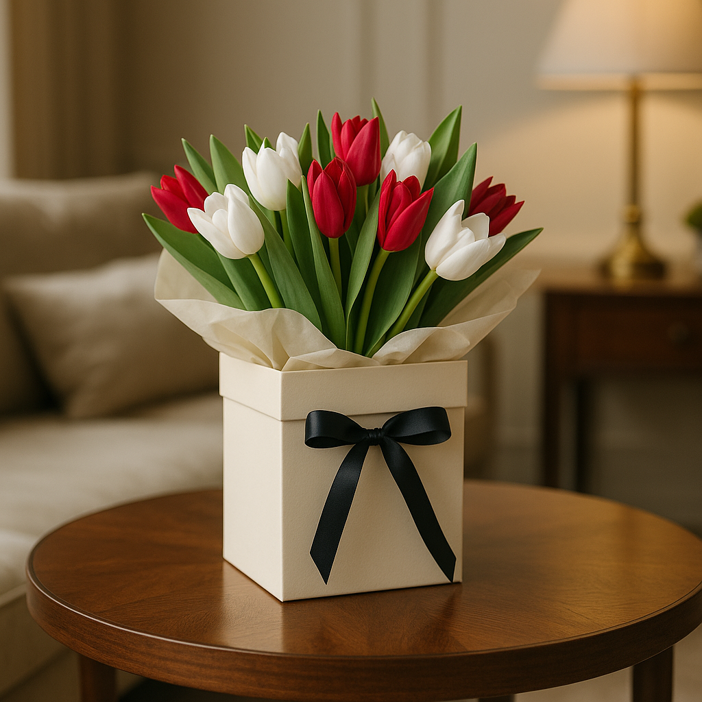 Aspatria – Birthday Tulips Bouquet Box
