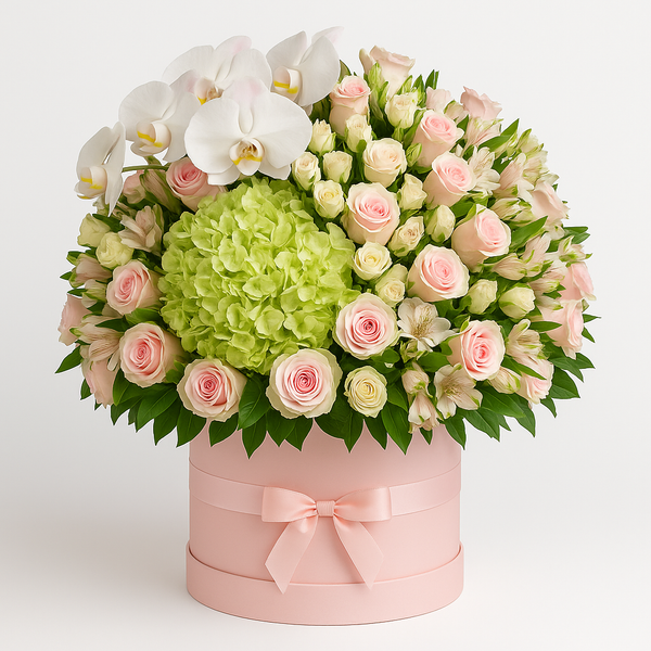 Corsham – Birthday Roses And Orchids Bouquet Box