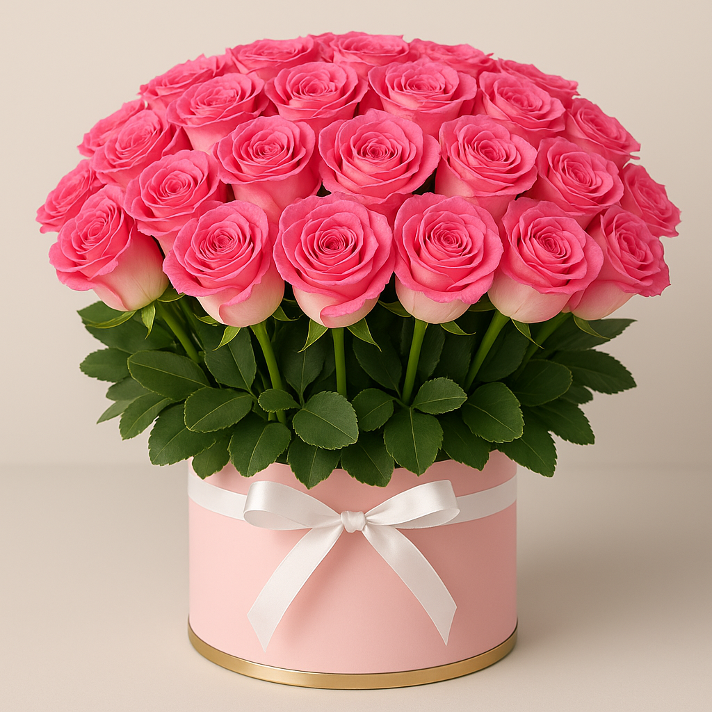 Farnham – Romantic Roses Bouquet Box #Size_Classic