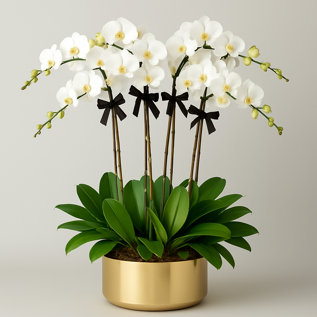 Ferryhill – Birthday Orchids Plant Gift #Size_Deluxe