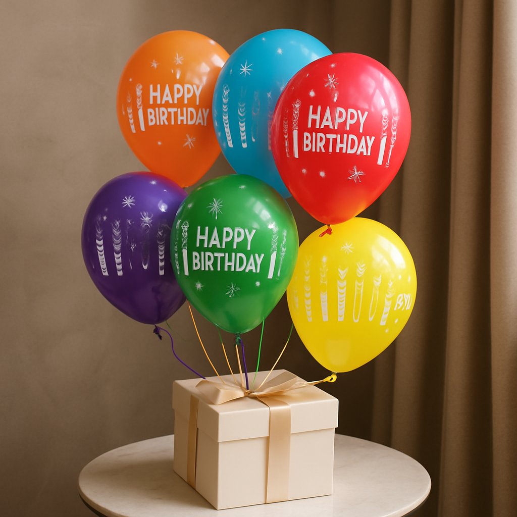 Happy Birthday Balloon - 15pcs.