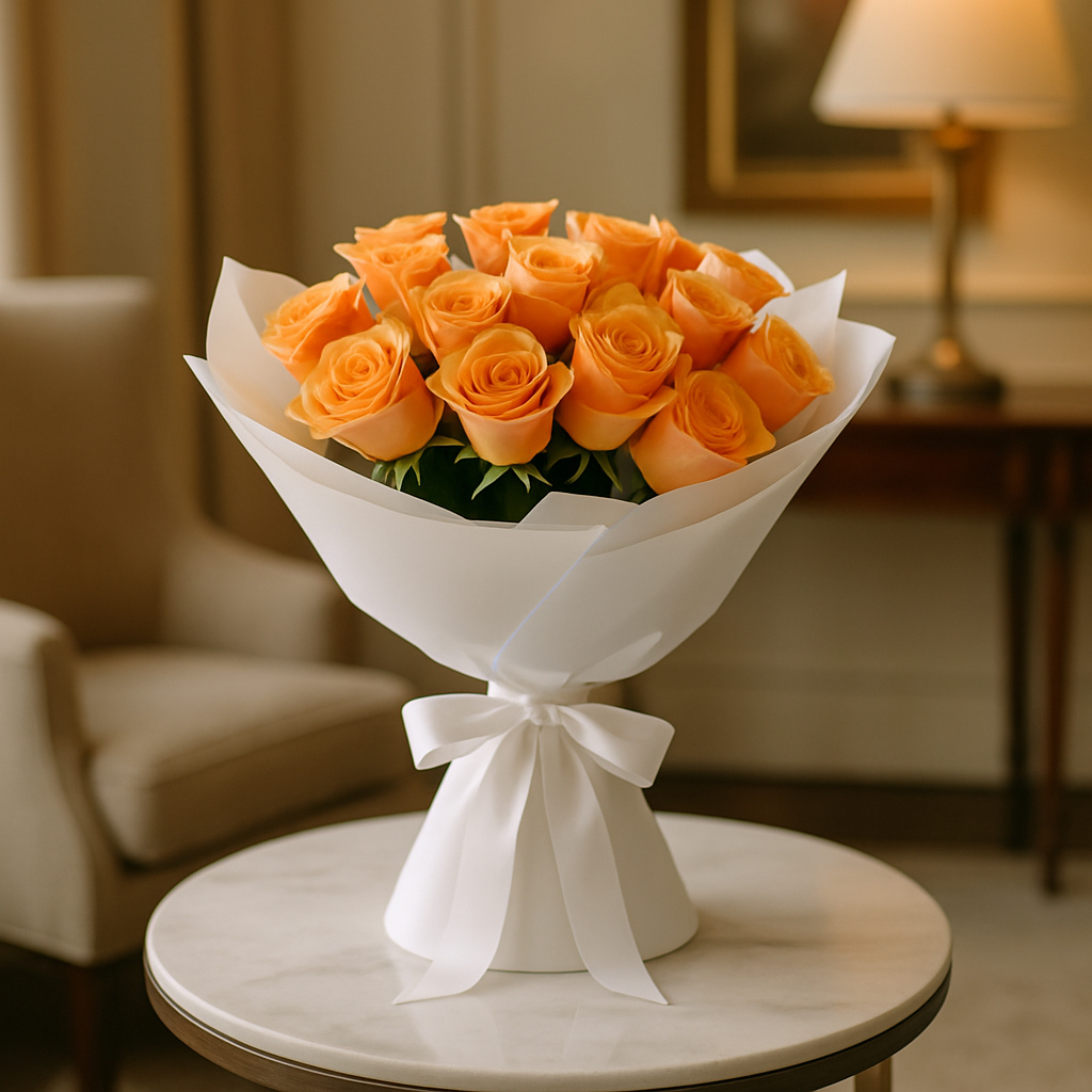 Luxury Coral Peach Roses