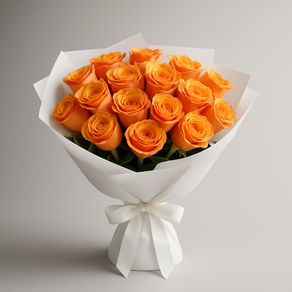Luxury Coral Peach Roses #How many roses?_20 Roses