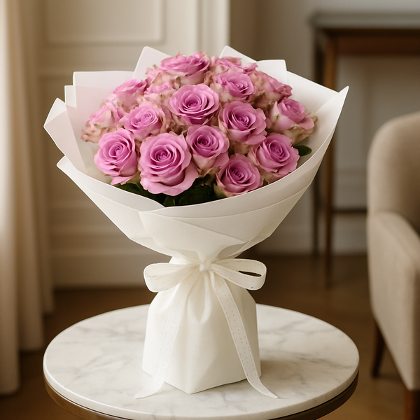 Luxury Purple Roses – Romantic Roses Bouquet