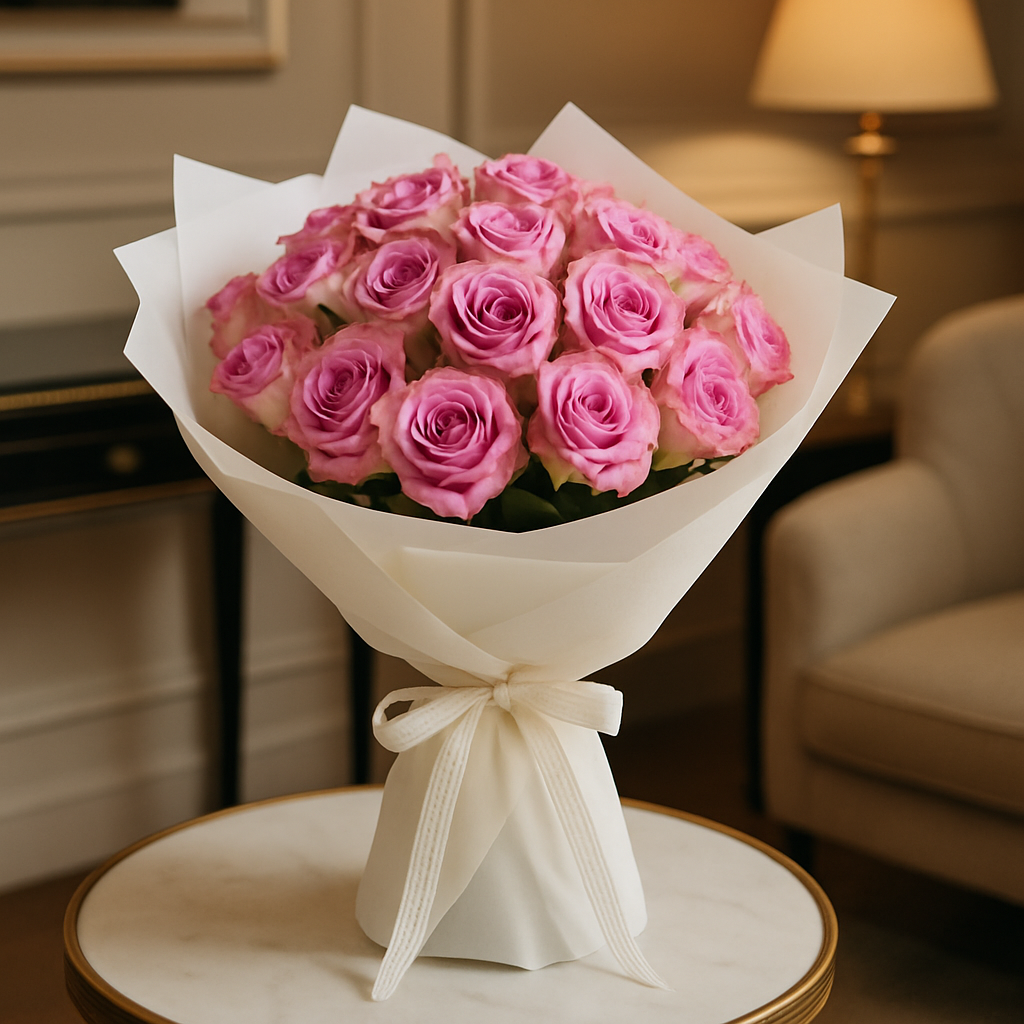 Luxury Purple Roses – Romantic Roses Bouquet