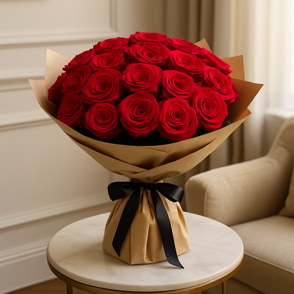 Luxury Red Roses – Birthday Roses Bouquet