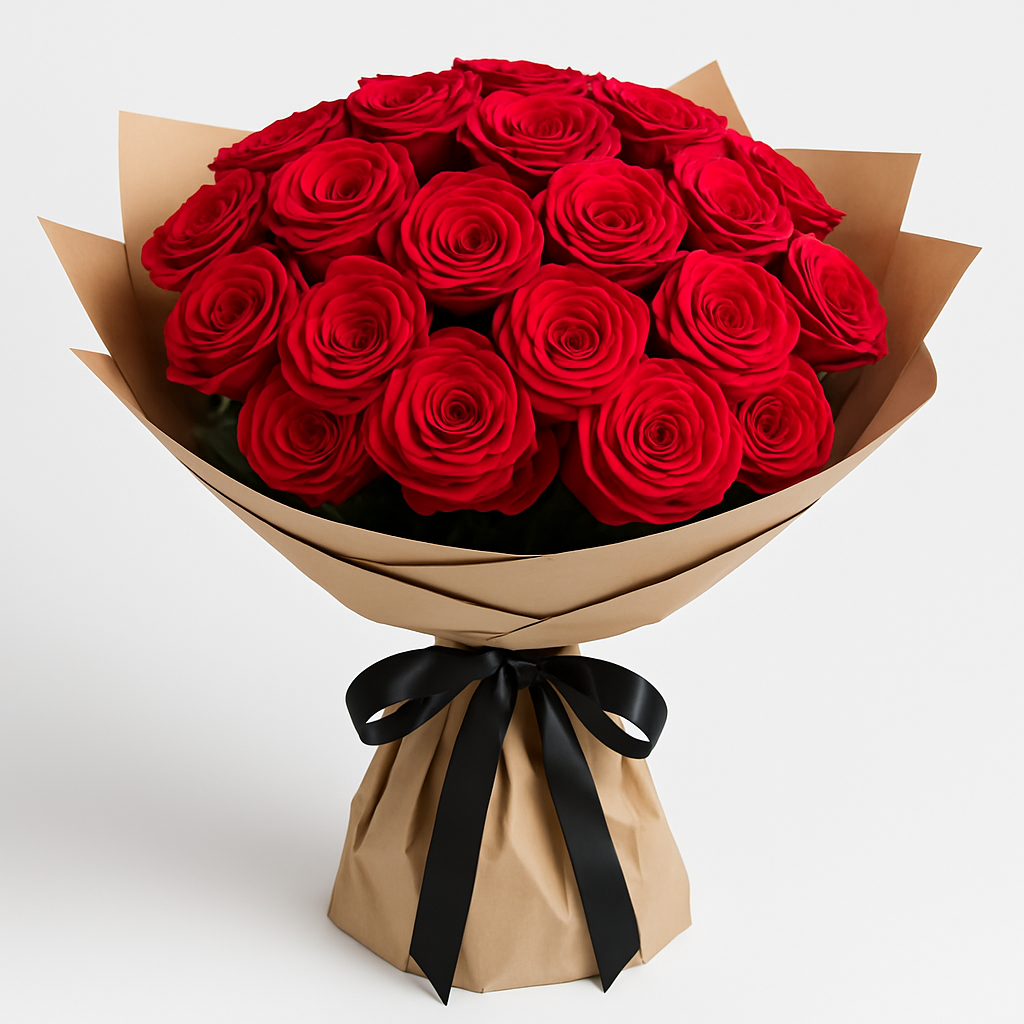Luxury Red Roses – Birthday Roses Bouquet #How many roses?_20 Roses