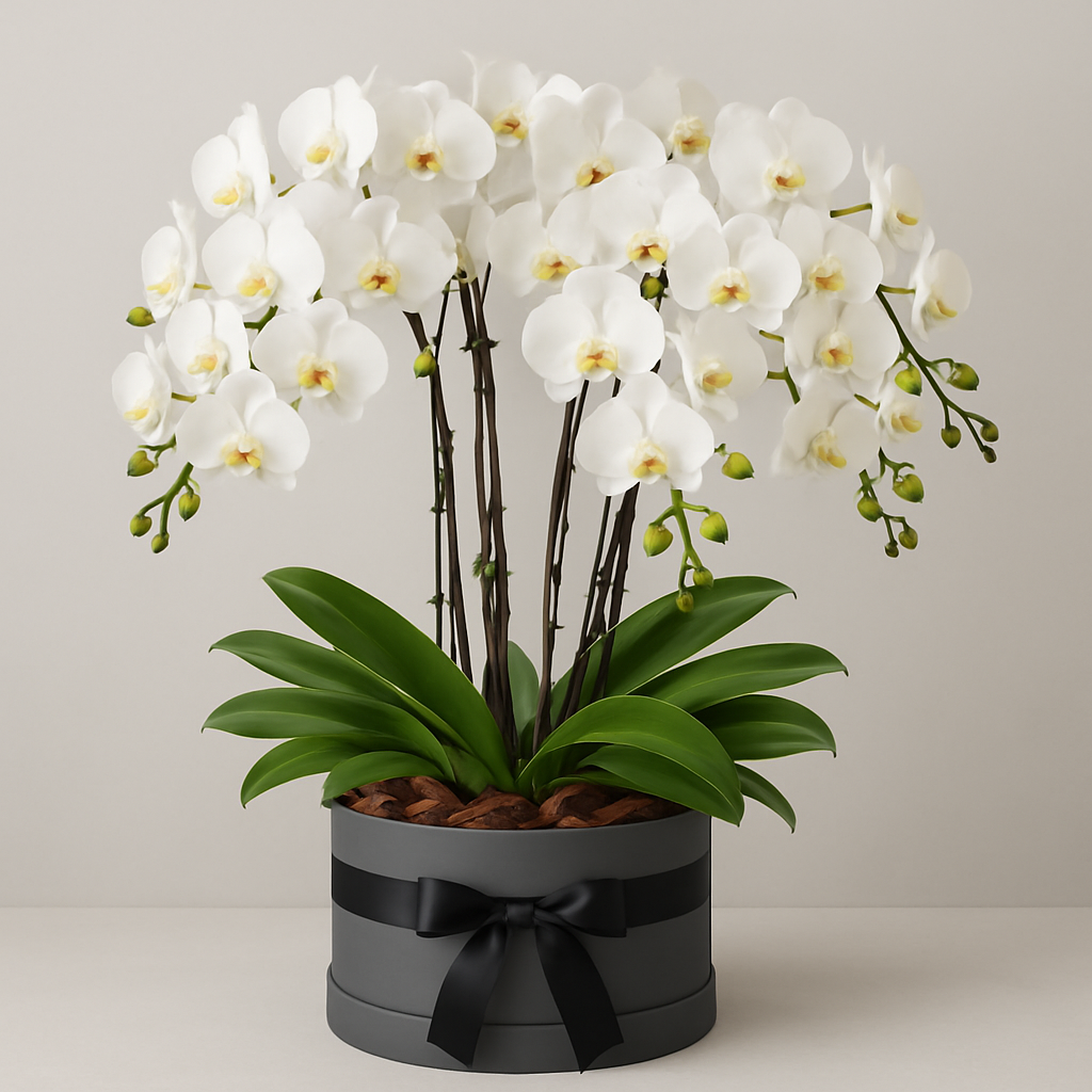 Oxington – Birthday Orchids Bouquet Box #Size_Grand