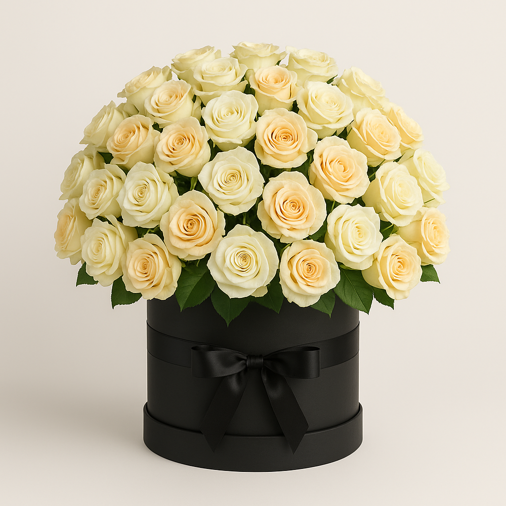 Penryn – Romantic Spray Roses And Roses Bouquet Box #Size_Classic