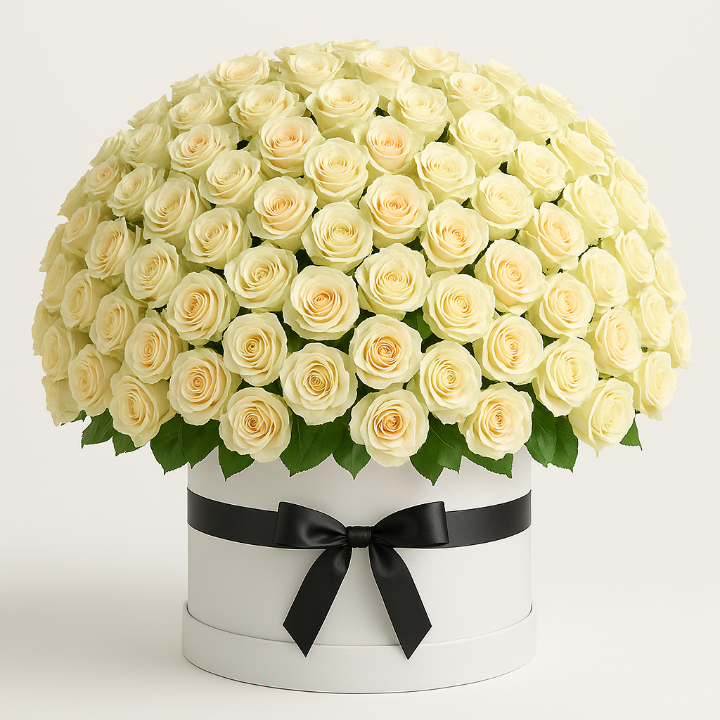Penryn – Romantic Spray Roses And Roses Bouquet Box #Size_Grand