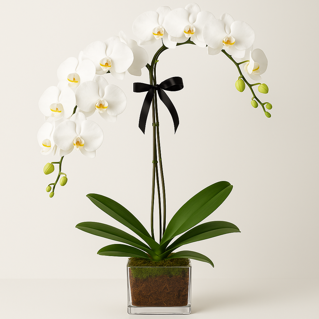 Phalaenopsis Orchid Double Stem - Real Fresh Plant #Size_Grand