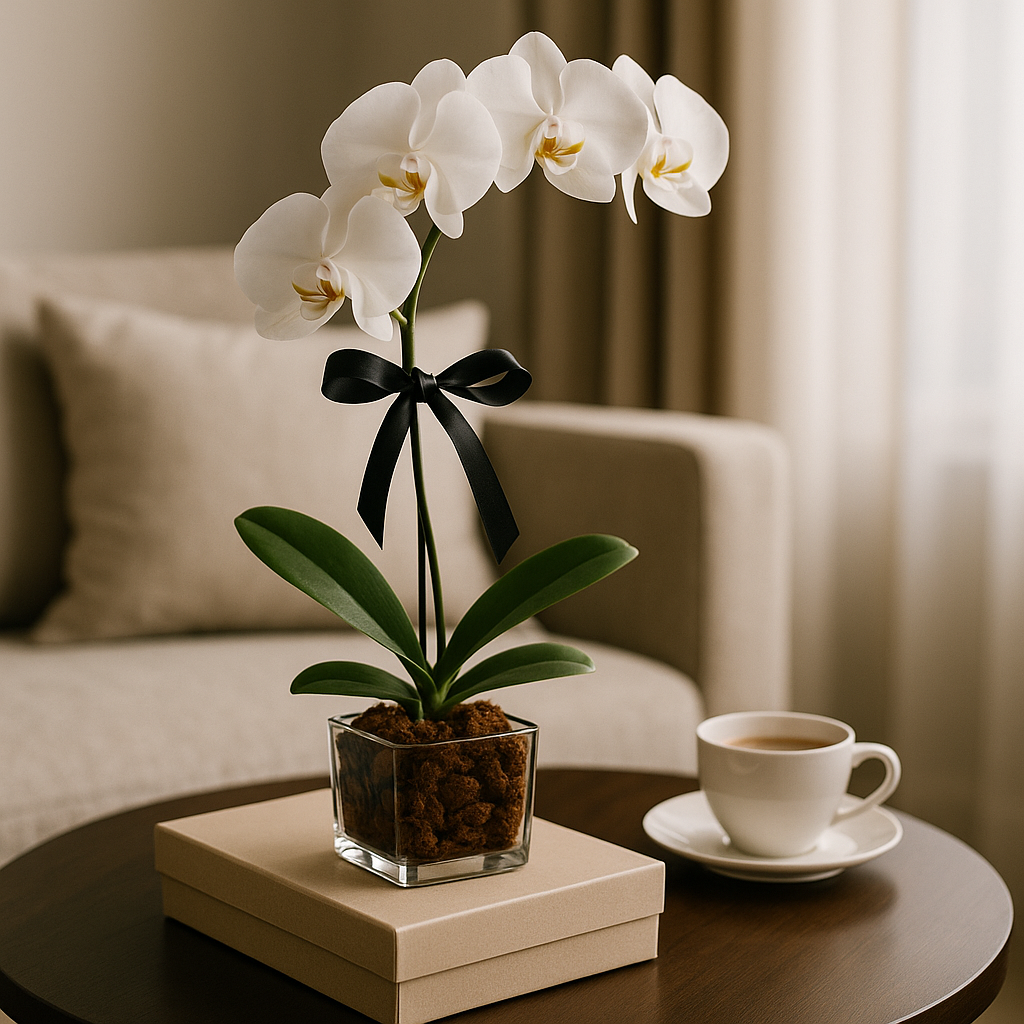 Phalaenopsis Orchid Double Stem - Real Fresh Plant