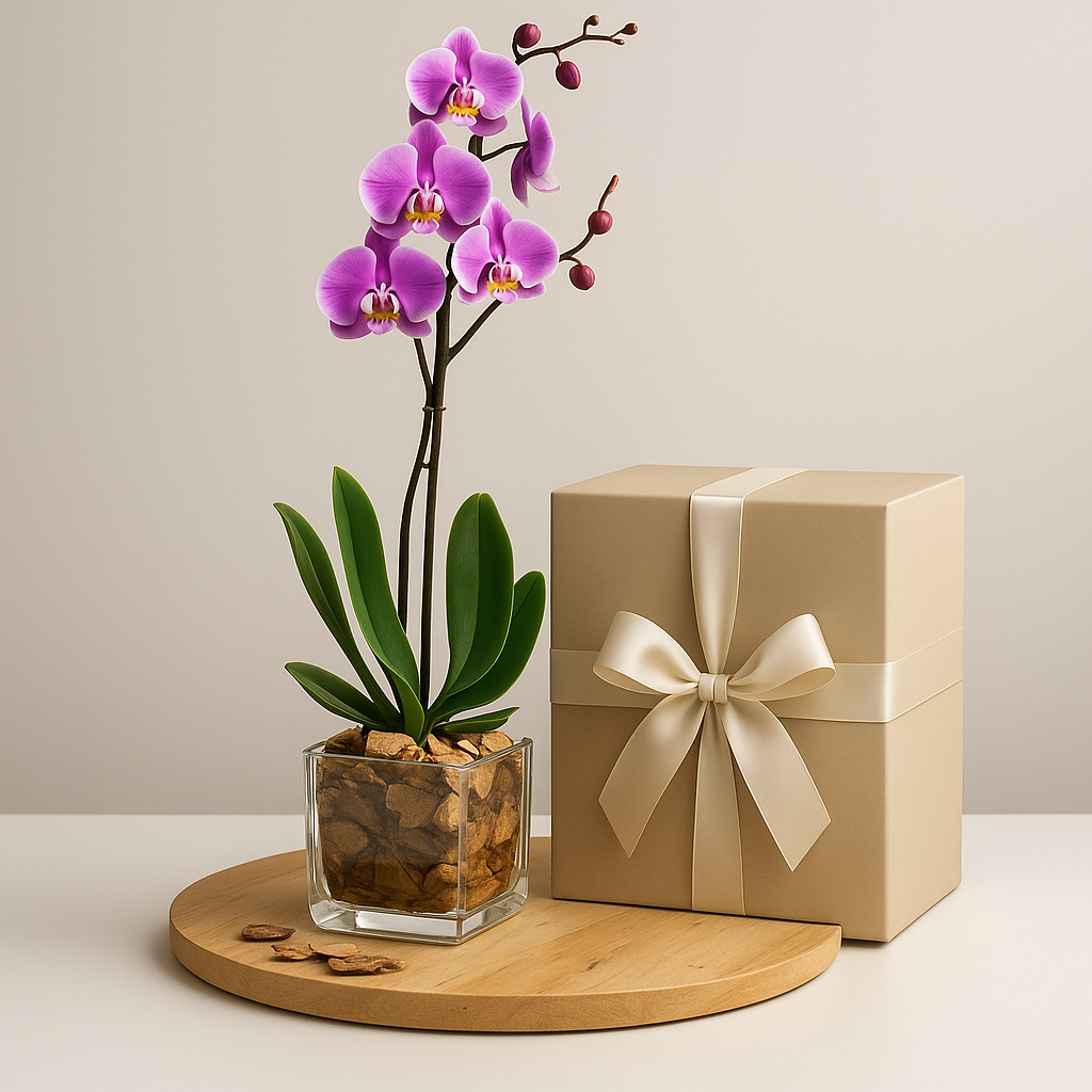 Phalaenopsis Orchid Single Stem - Real Fresh Plant #Size_Classic