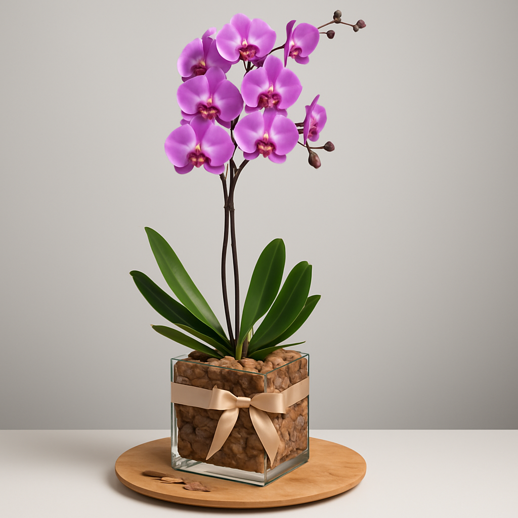 Phalaenopsis Orchid Single Stem - Real Fresh Plant #Size_Deluxe