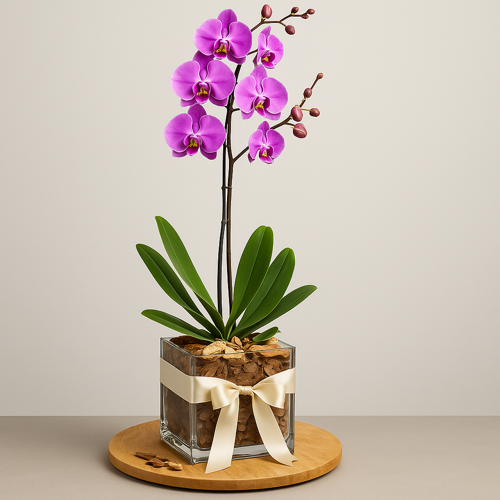 Phalaenopsis Orchid Single Stem - Real Fresh Plant #Size_Grand