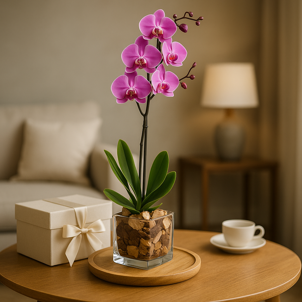 Phalaenopsis Orchid Single Stem - Real Fresh Plant