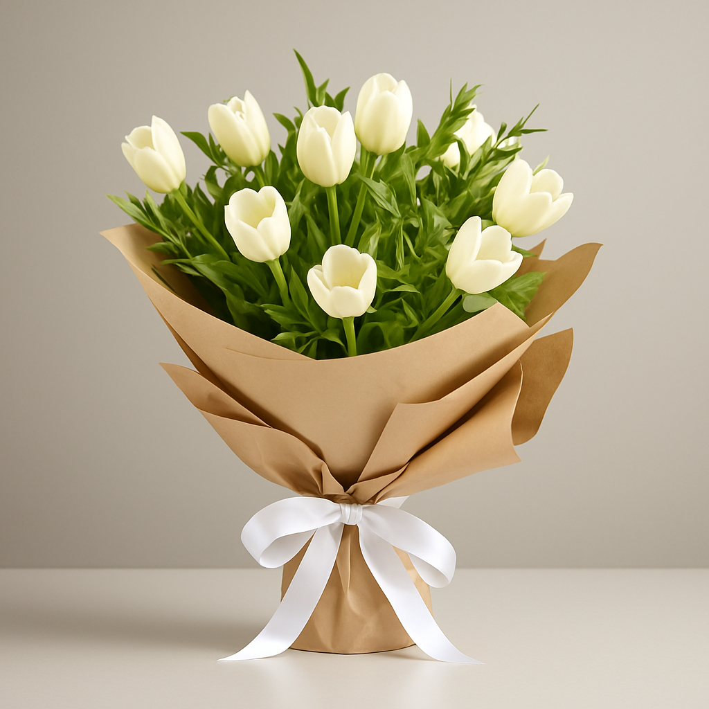 Prince Charming Bouquet – Birthday Tulips Bouquet #Size_Classic