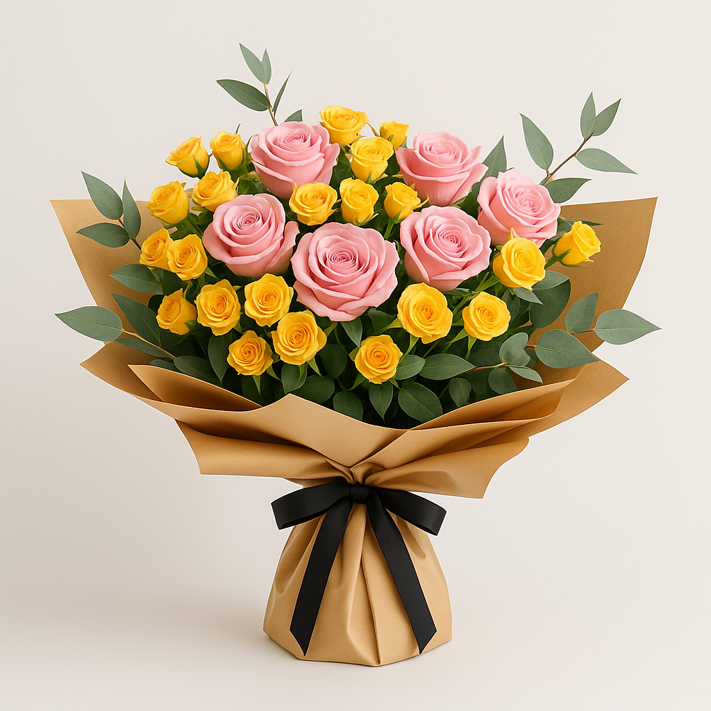 Rose and Spray Roses Bouquet – Birthday Spray Roses And Roses