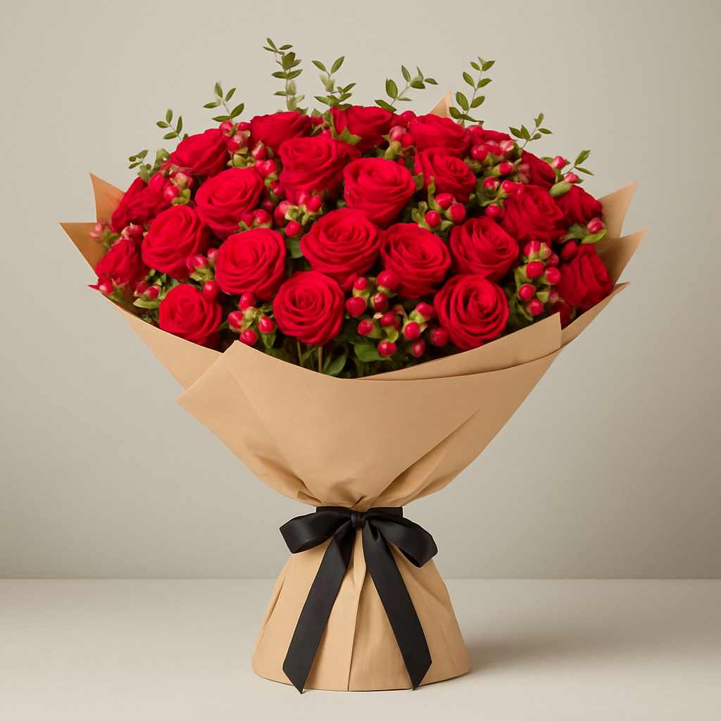 Secret Garden Bouquet – Birthday Roses Bouquet #Size_Deluxe