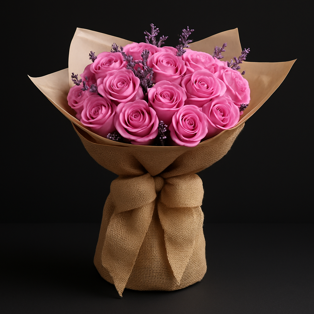 Simple Sophistication Bouquet – Birthday Roses Bouquet