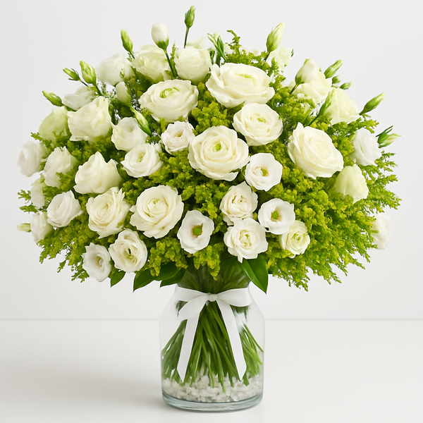 Summer Breeze – Birthday Roses And Tulips Vase Arrangement
