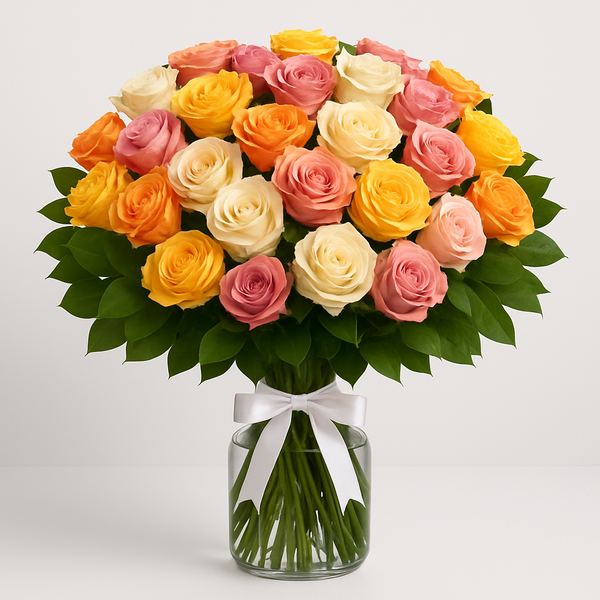 Symphony – Birthday Roses Vase Arrangement