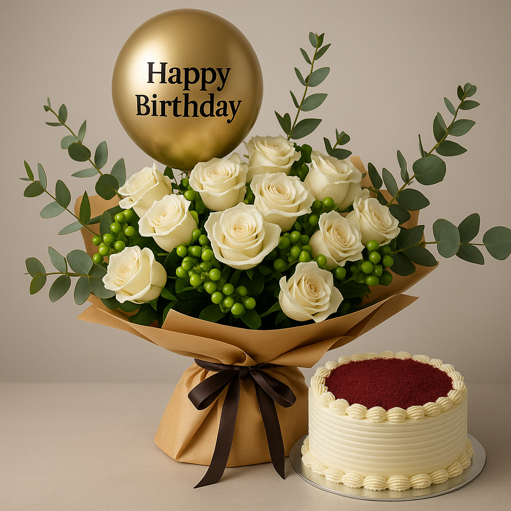 Velvet Verdure Bundle – Birthday Roses Gift Set #Size_Classic