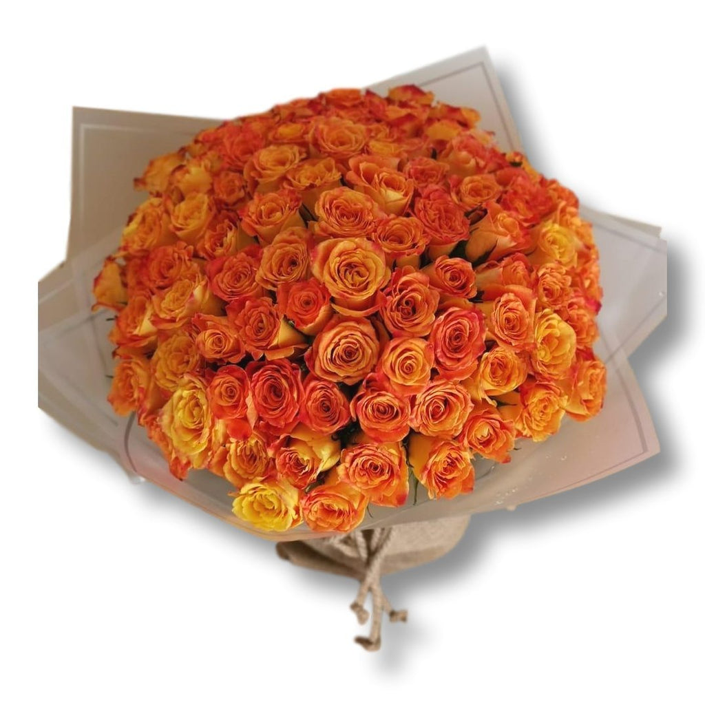 Orange Roses Luxury Arrangement in Box