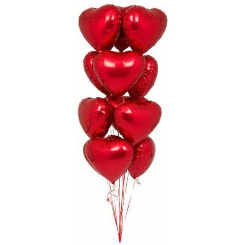 Heart Shape Dozen Balloons