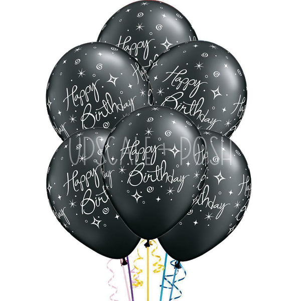 Birthday Onyx Latex Balloon - 15pcs. - Upscale and Posh - Same Day Flower Delivery Dubai