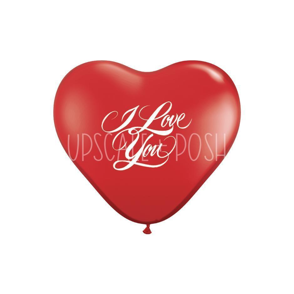 I Love You Helium Balloon - Upscale and Posh - Same Day Flower Delivery Dubai
